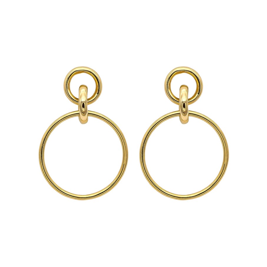 Joyas Oro 18K Joyeria Luis Luna | Pendientes Circle Oro 18K