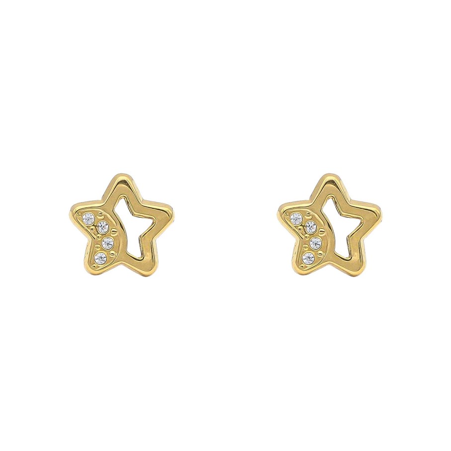 Joyas Oro 18K Joyeria Luis Luna | Pendientes Starmie Oro 18K