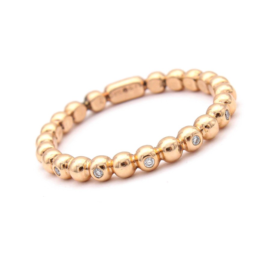 Boda Joyeria Luis Luna | Anillo Tiare Diamantes Oro Rosa 18K