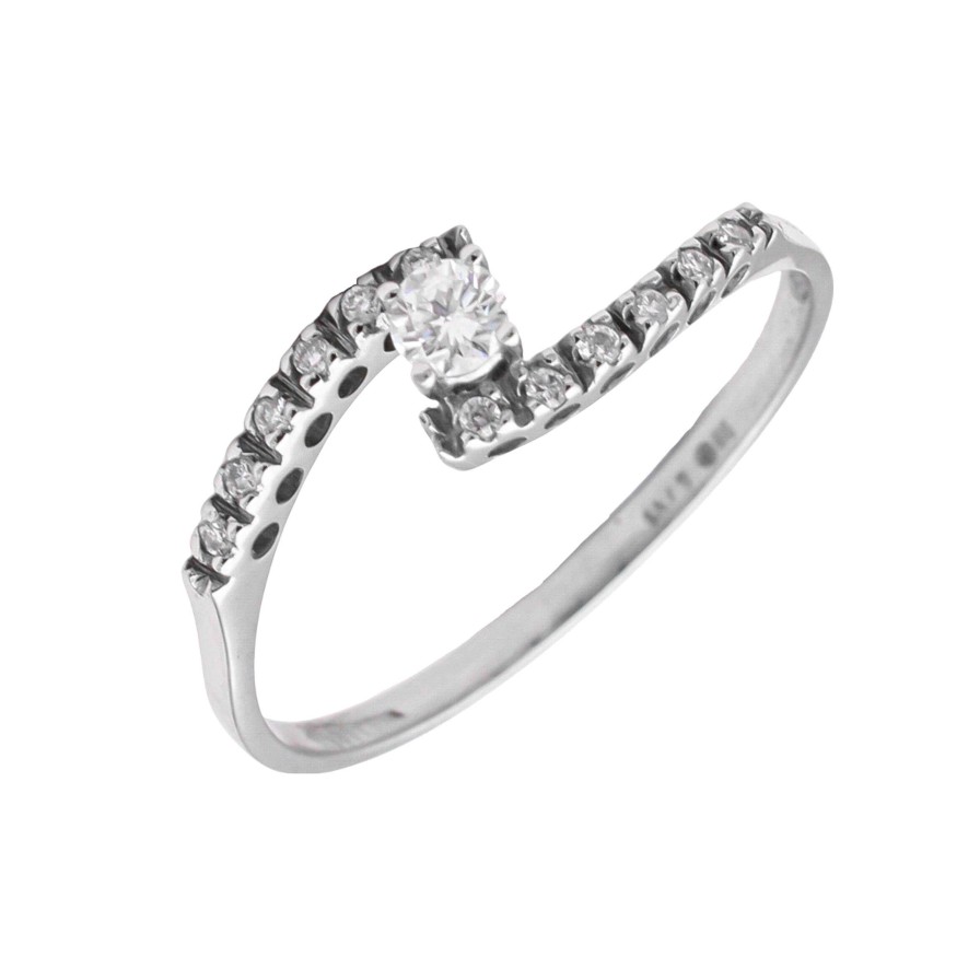 Boda Joyeria Luis Luna | Media Alianza Gala Diamantes 0,16Ct G-Si Oro Blanco 18K