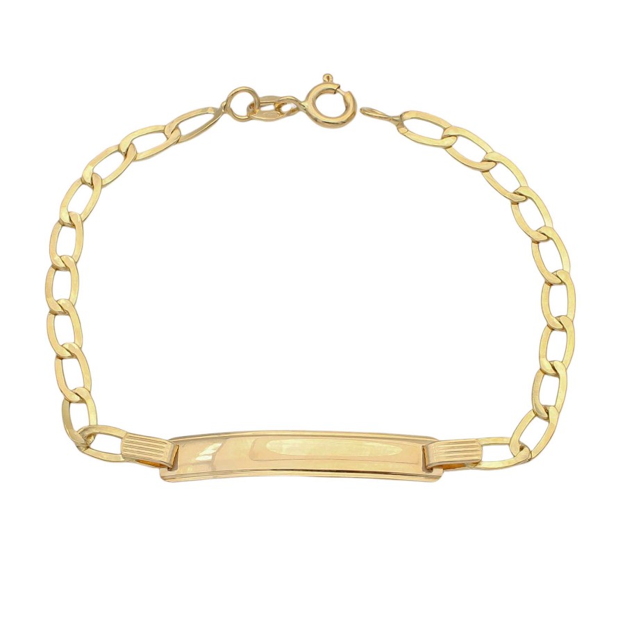 Joyas Oro 18K Joyeria Luis Luna | Pulsera Esclava F Garo Oro 18K