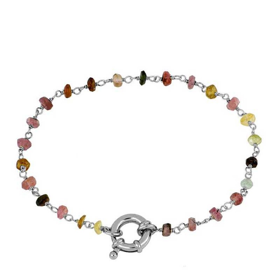 Joyas Plata Joyeria Luis Luna | Pulsera Amur Turmalina Plata