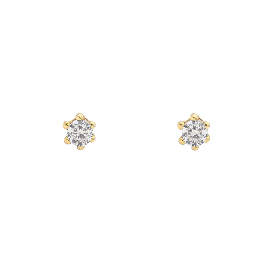 Joyas Oro 18K Joyeria Luis Luna | Pendientes Mini Elia Oro 18K