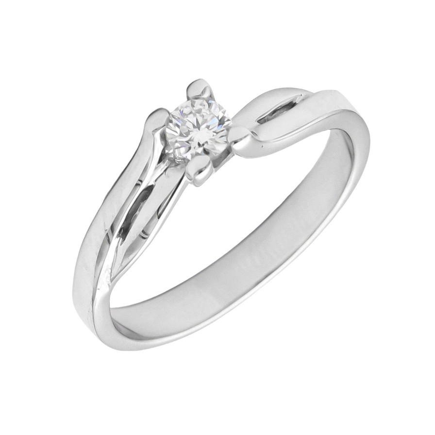 Boda Joyeria Luis Luna | Anillo Tori Diamante G-Vs Oro Blanco 18K