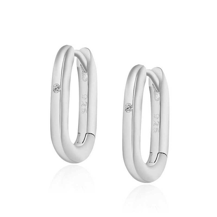 Joyas Plata Joyeria Luis Luna | Aros Arella Circonita Plata