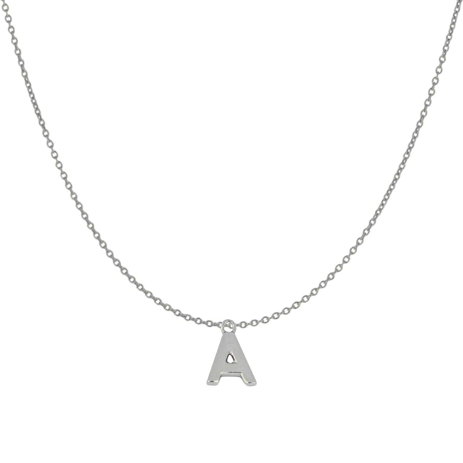 Joyas Plata Joyeria Luis Luna | Collar Shine Letter Plata