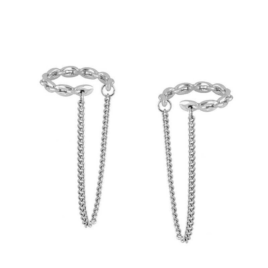 Joyas Plata Joyeria Luis Luna | Ear Cuff Naira Chain Plata