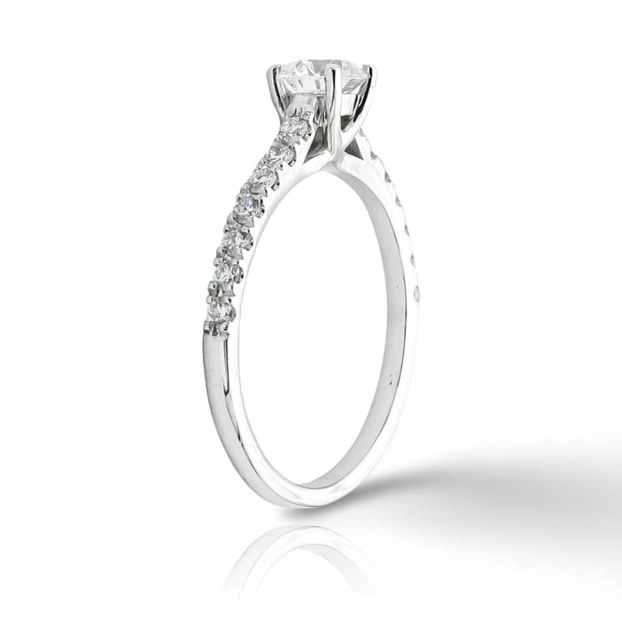 Boda Joyeria Luis Luna | Anillo Venecia Diamantes 0,80Ct E-Vs Gia Oro Blanco 18K