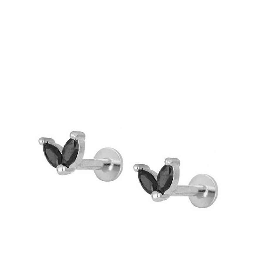 Joyas Plata Joyeria Luis Luna | Piercing Flea Black Plata