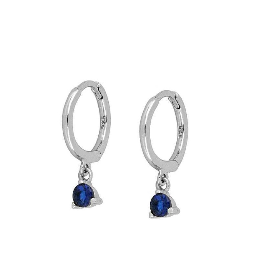 Joyas Plata Joyeria Luis Luna | Aros Dunia Blue Plata