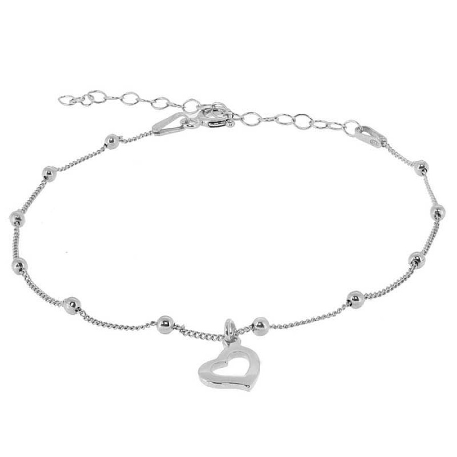 Joyas Plata Joyeria Luis Luna | Pulsera Coraz N Bolas Plata