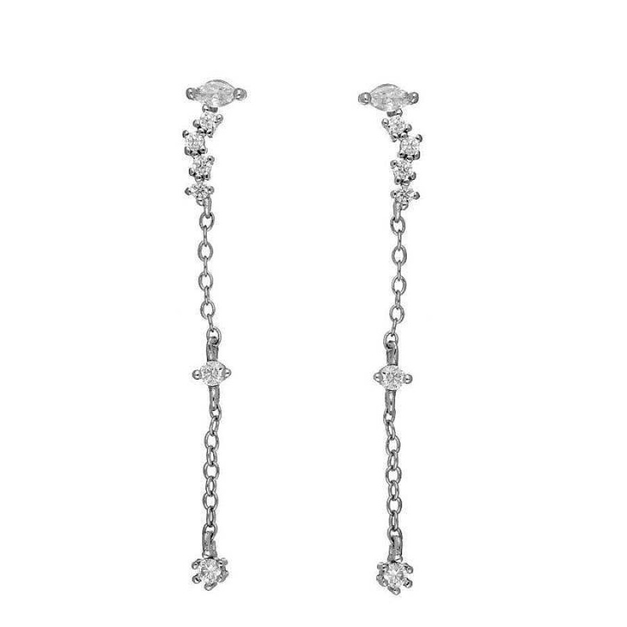 Joyas Plata Joyeria Luis Luna | Pendientes Mina Chain Plata