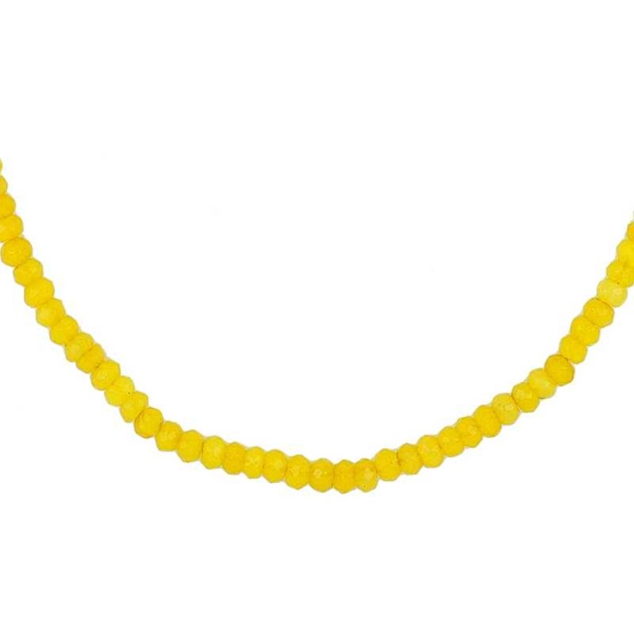 Joyas Plata Joyeria Luis Luna | Collar Cuarzi Amarillo Plata Dorada