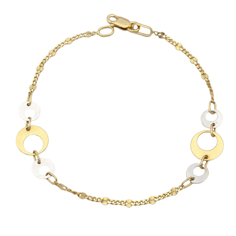 Joyas Oro 18K Joyeria Luis Luna | Pulsera Eclipse Oro Bicolor 18K