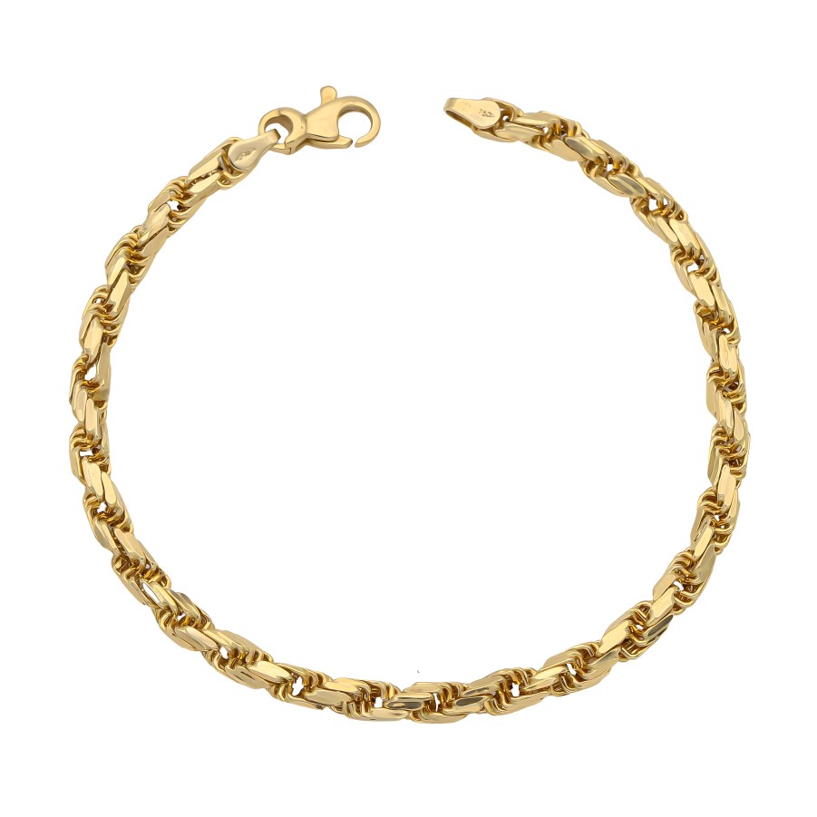 Joyas Oro 18K Joyeria Luis Luna | Pulsera Cord N Salomonico Oro 18K