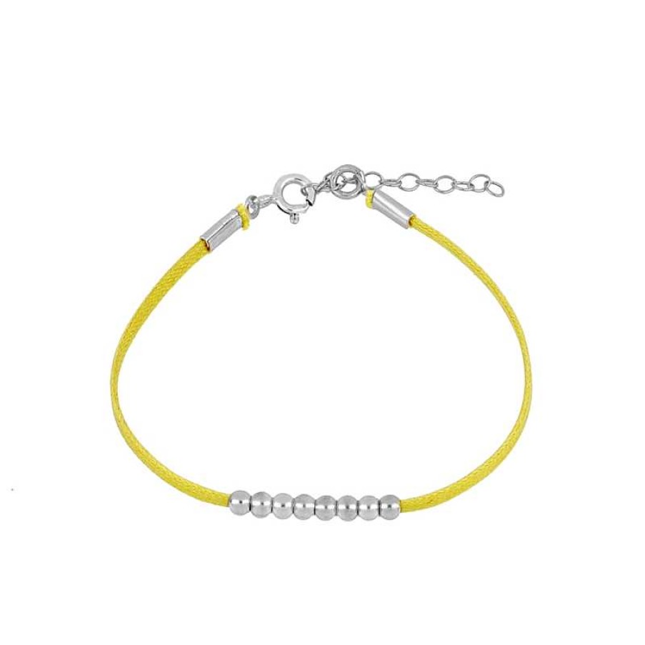 Joyas Plata Joyeria Luis Luna | Pulsera Bolly Amarillo Plata