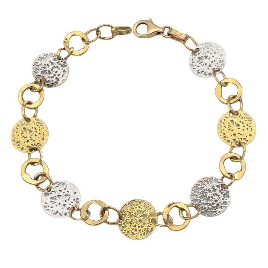 Joyas Oro 18K Joyeria Luis Luna | Pulsera Venezia Oro Bicolor 18K