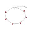 Joyas Plata Joyeria Luis Luna | Pulsera Lima Fucsia Plata