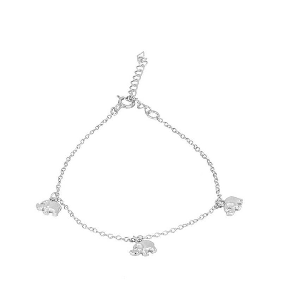 Joyas Plata Joyeria Luis Luna | Pulsera Elepants Plata