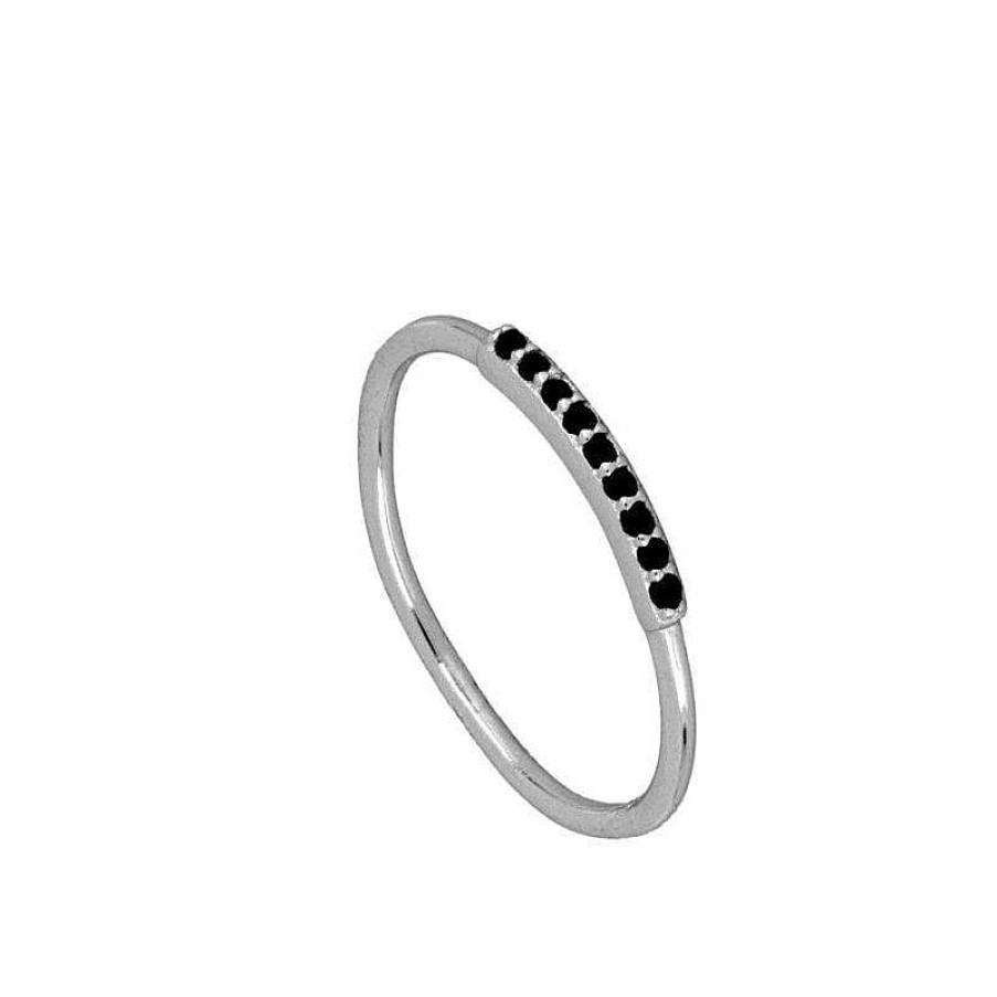 Joyas Plata Joyeria Luis Luna | Anillo Runa Black Plata