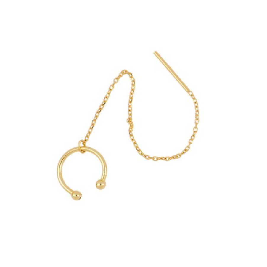 Joyas Plata Joyeria Luis Luna | Ear Cuff Jana Chain Plata Dorada