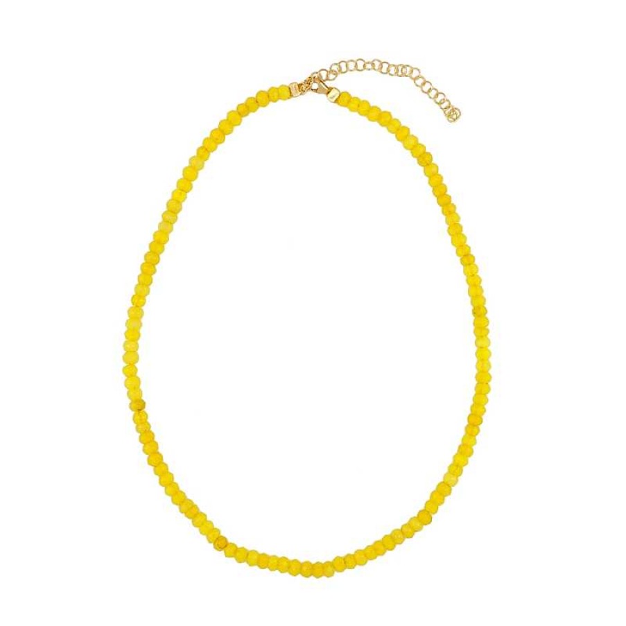 Joyas Plata Joyeria Luis Luna | Collar Cuarzi Amarillo Plata Dorada