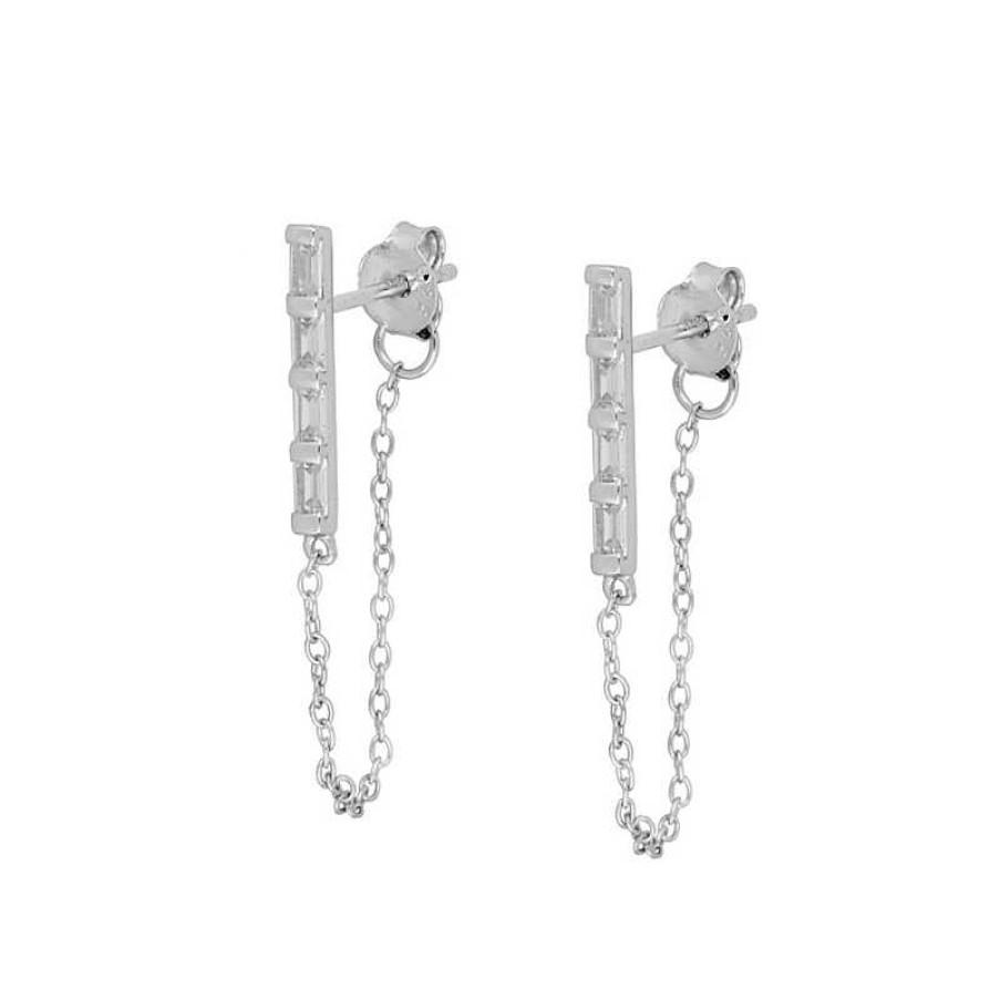 Joyas Plata Joyeria Luis Luna | Pendientes Kira Chain Plata