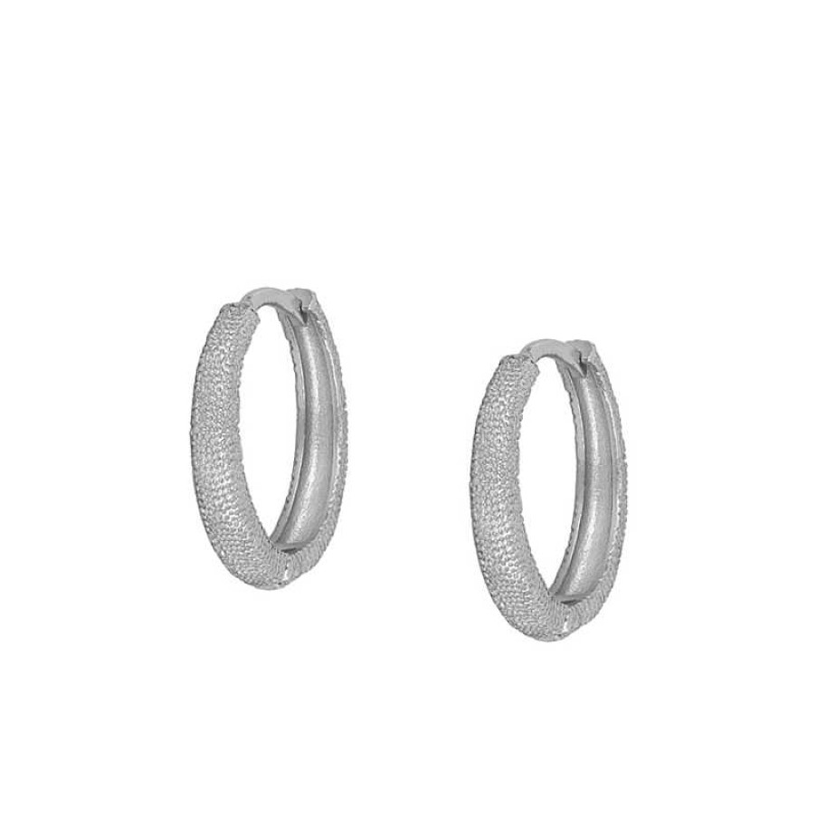 Joyas Plata Joyeria Luis Luna | Aros Paint 15Mm Plata