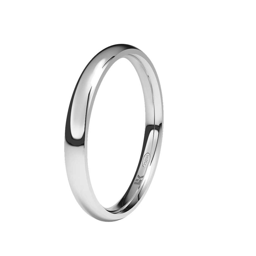 Boda Joyeria Luis Luna | Alianza Classic 2,5Mm Eleka Oro Blanco 18K