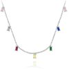 Joyas Plata Joyeria Luis Luna | Gargantilla Eira Multicolor Plata