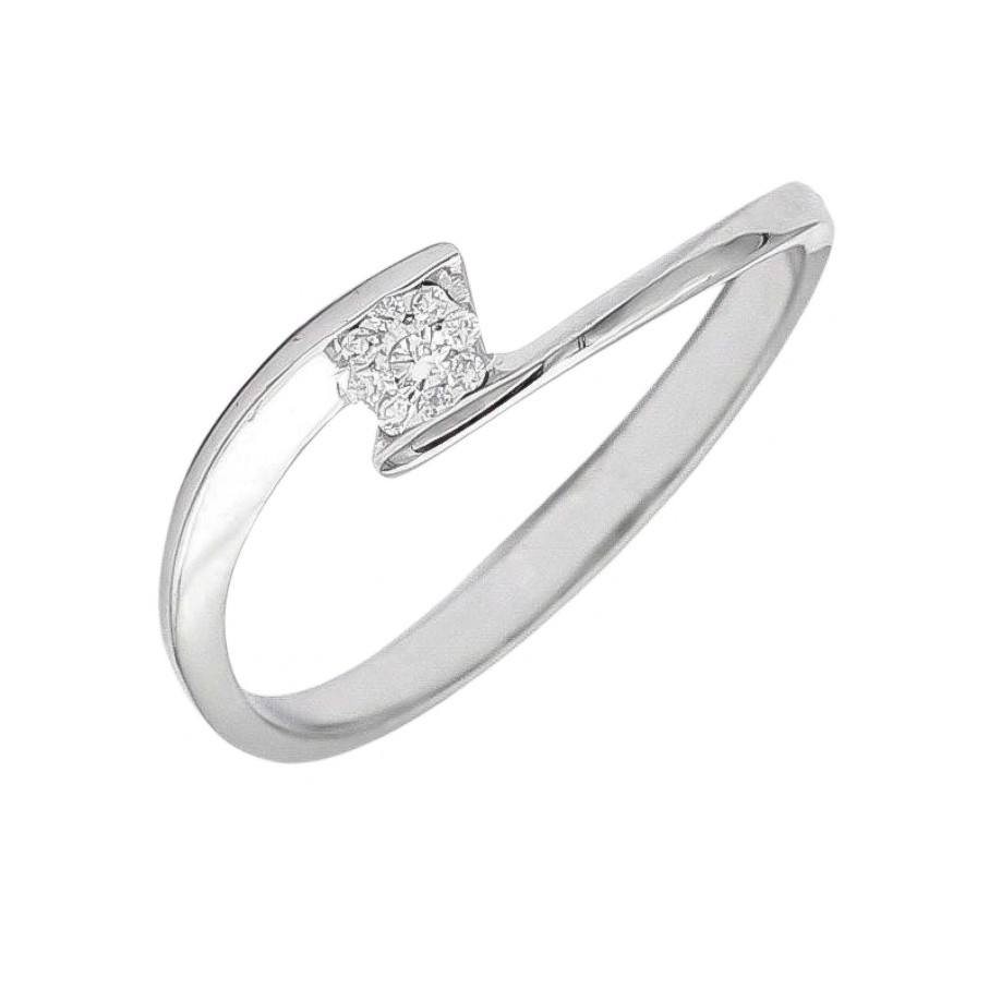 Boda Joyeria Luis Luna | Anillo Trend Diamante 0,07Ct G-Vs Oro 18K