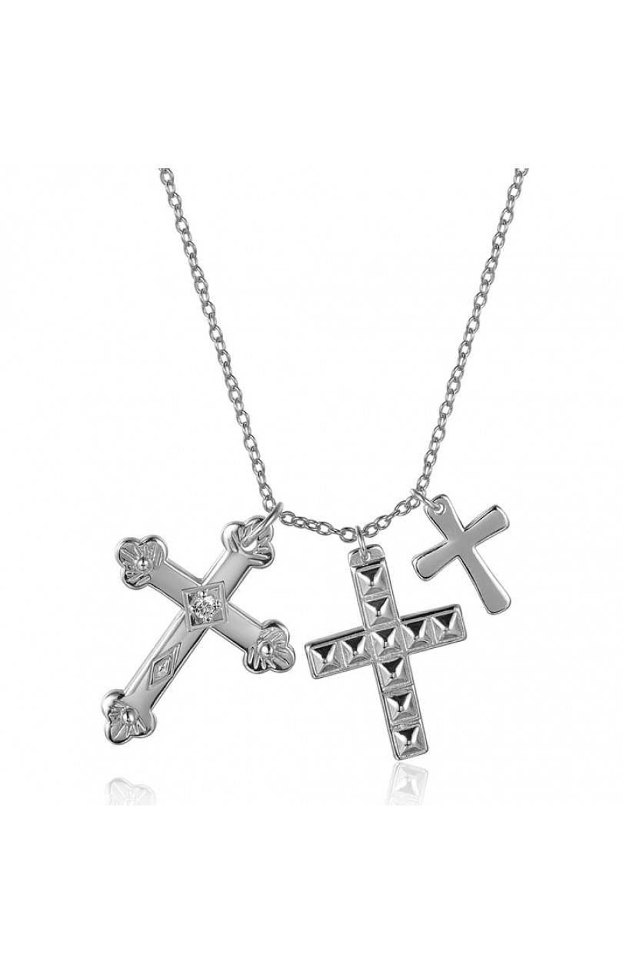 Joyas Plata Joyeria Luis Luna | Collar Multi Cross Plata