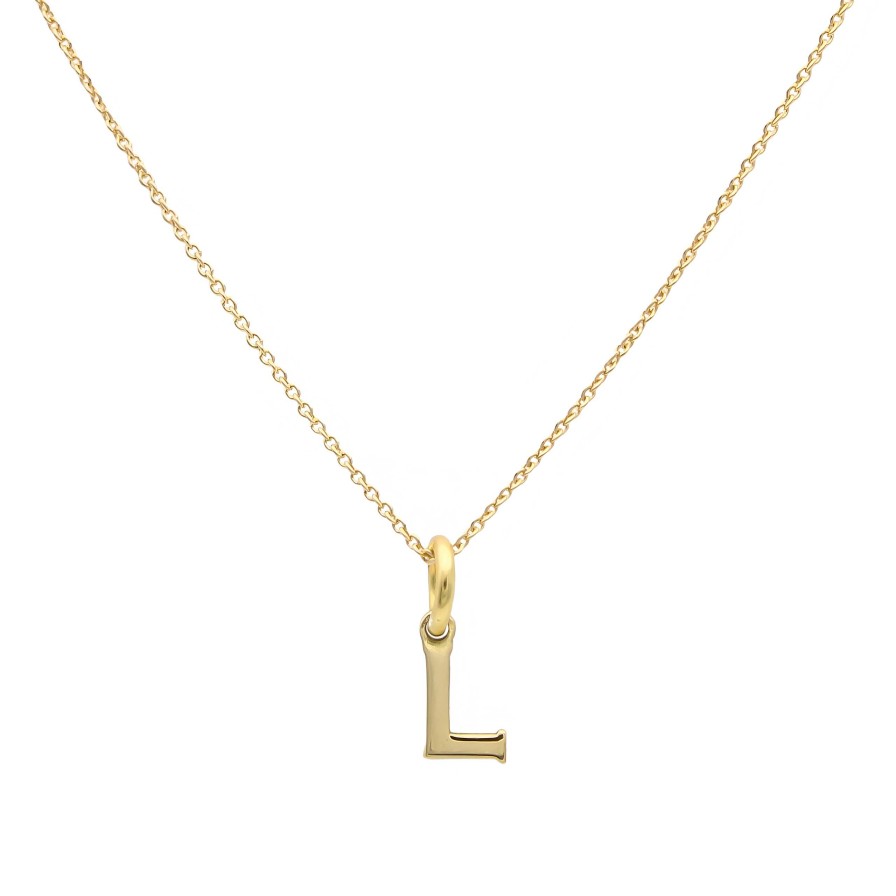 Joyas Oro 18K Joyeria Luis Luna | Collar Shine Letter Oro 18K