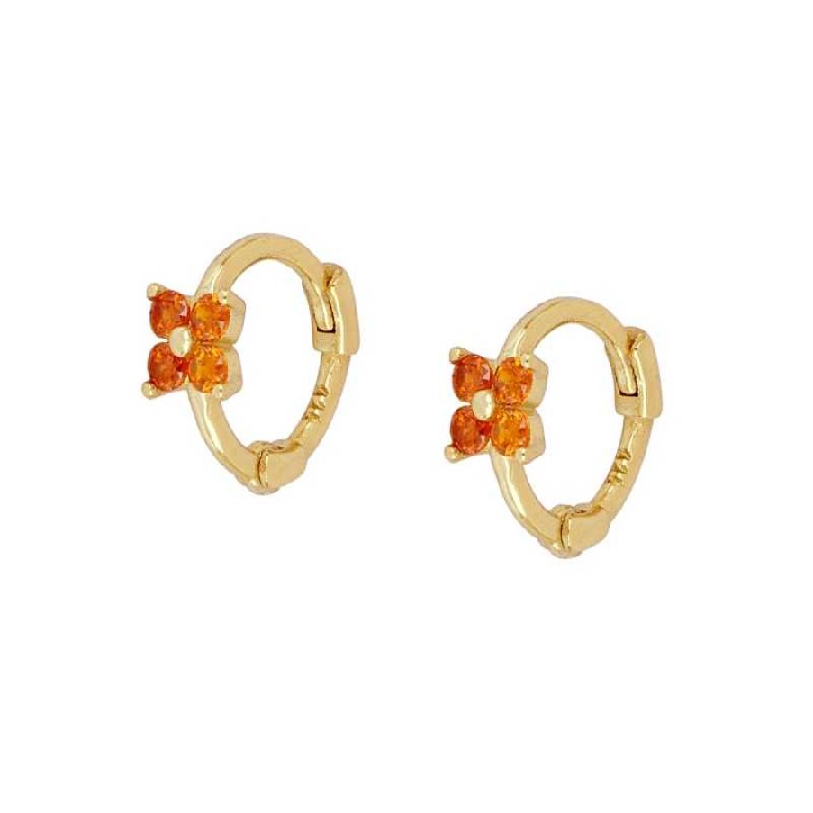 Joyas Plata Joyeria Luis Luna | Aros Link Naranja Plata Dorada