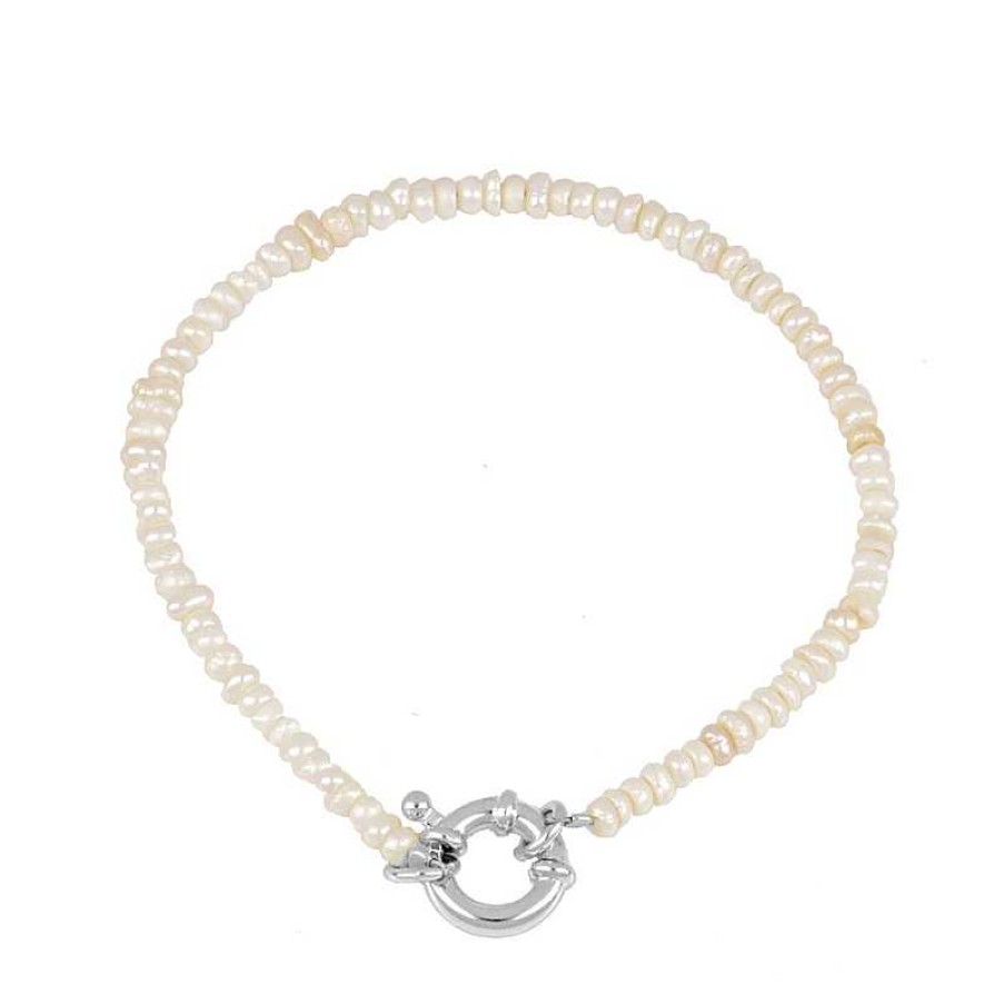 Joyas Plata Joyeria Luis Luna | Pulsera Anisa Pearl Plata