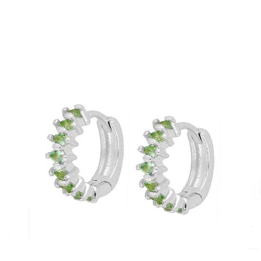 Joyas Plata Joyeria Luis Luna | Aros Grecia Green Plata