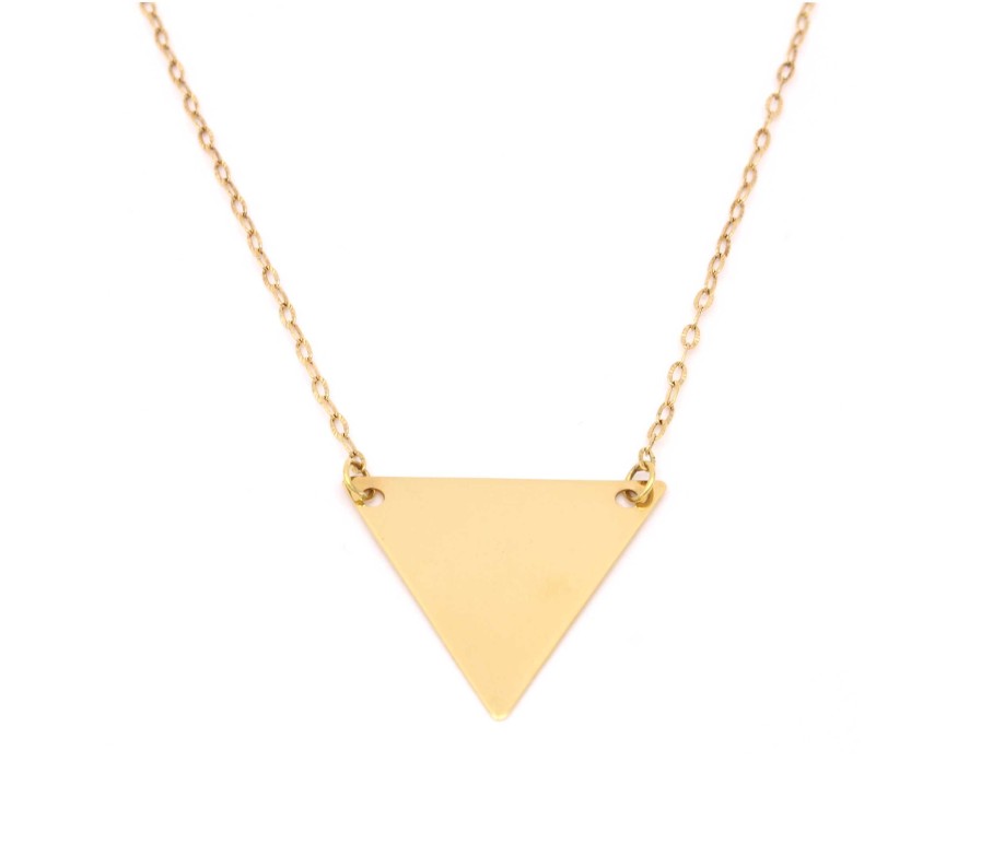 Joyas Oro 18K Joyeria Luis Luna | Collar Triangle Oro 18K