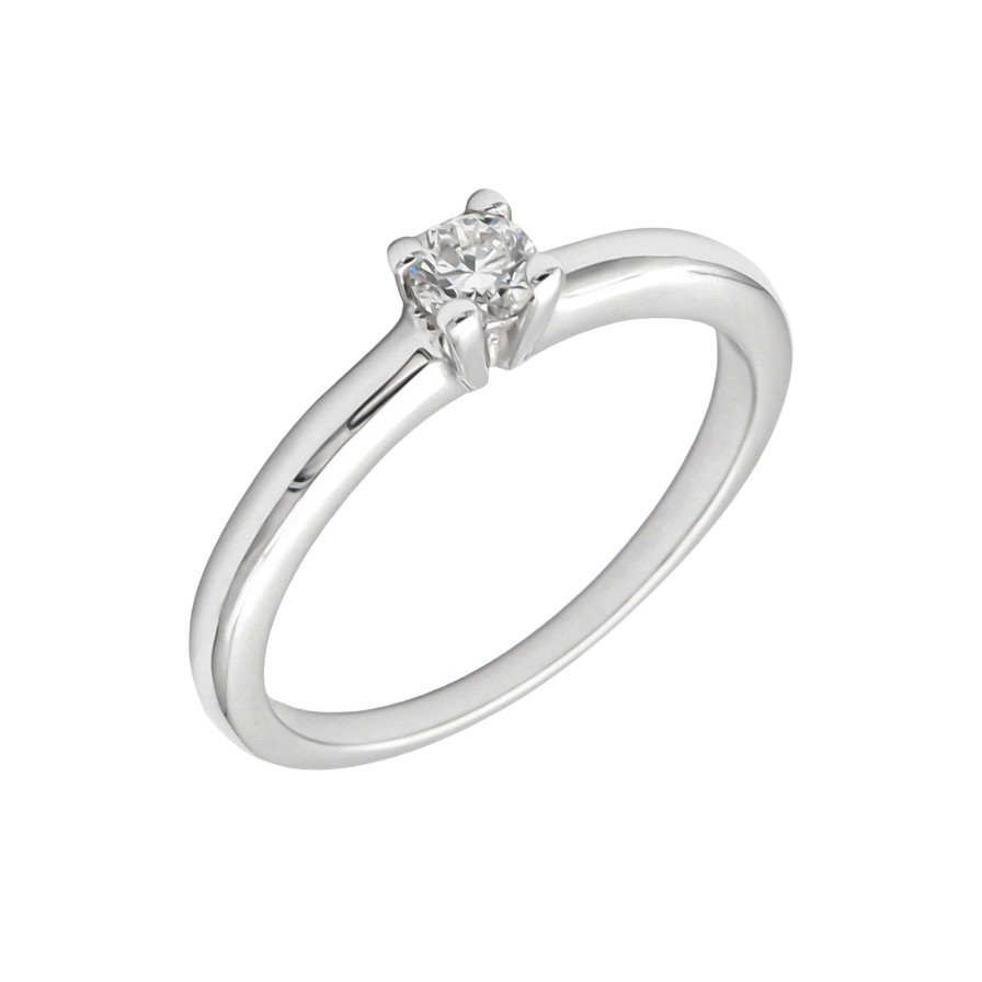 Boda Joyeria Luis Luna | Anillo Venezia Diamante 0,20Ct G-Vs Oro Blanco 18K