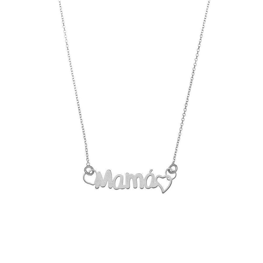 Joyas Plata Joyeria Luis Luna | Collar Heart Mama Plata