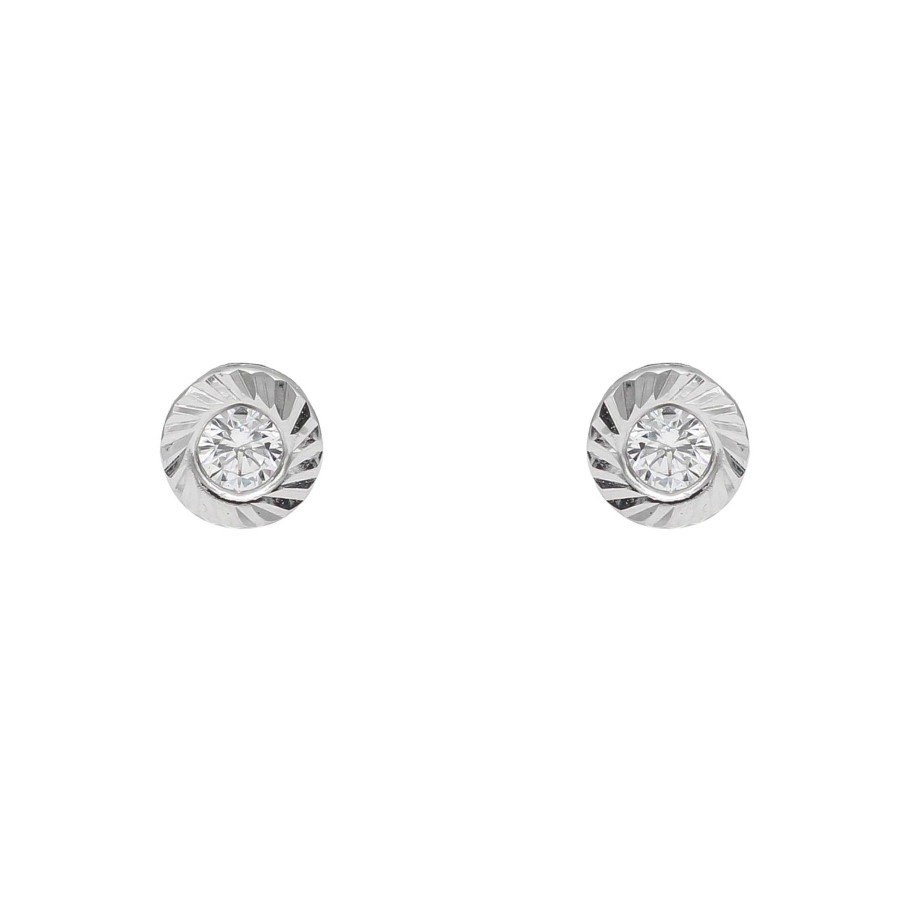 Joyas Oro 18K Joyeria Luis Luna | Pendientes Spiral Oro Blanco 18K