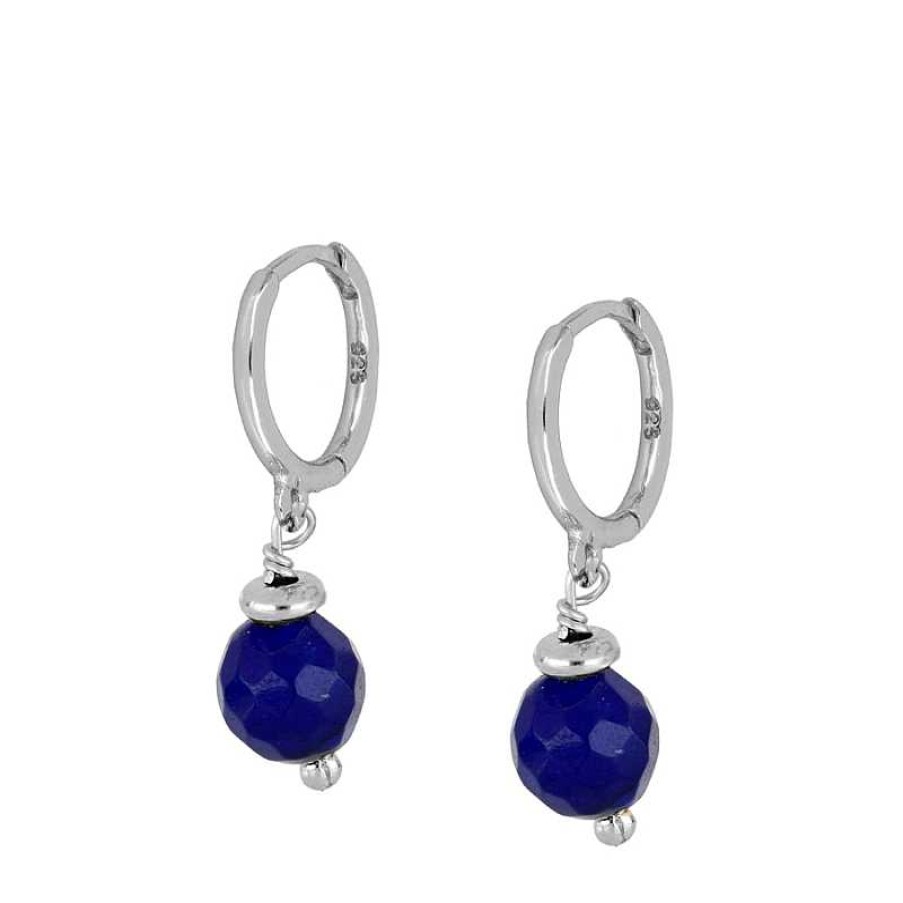 Joyas Plata Joyeria Luis Luna | Aros Jade Blue Plata