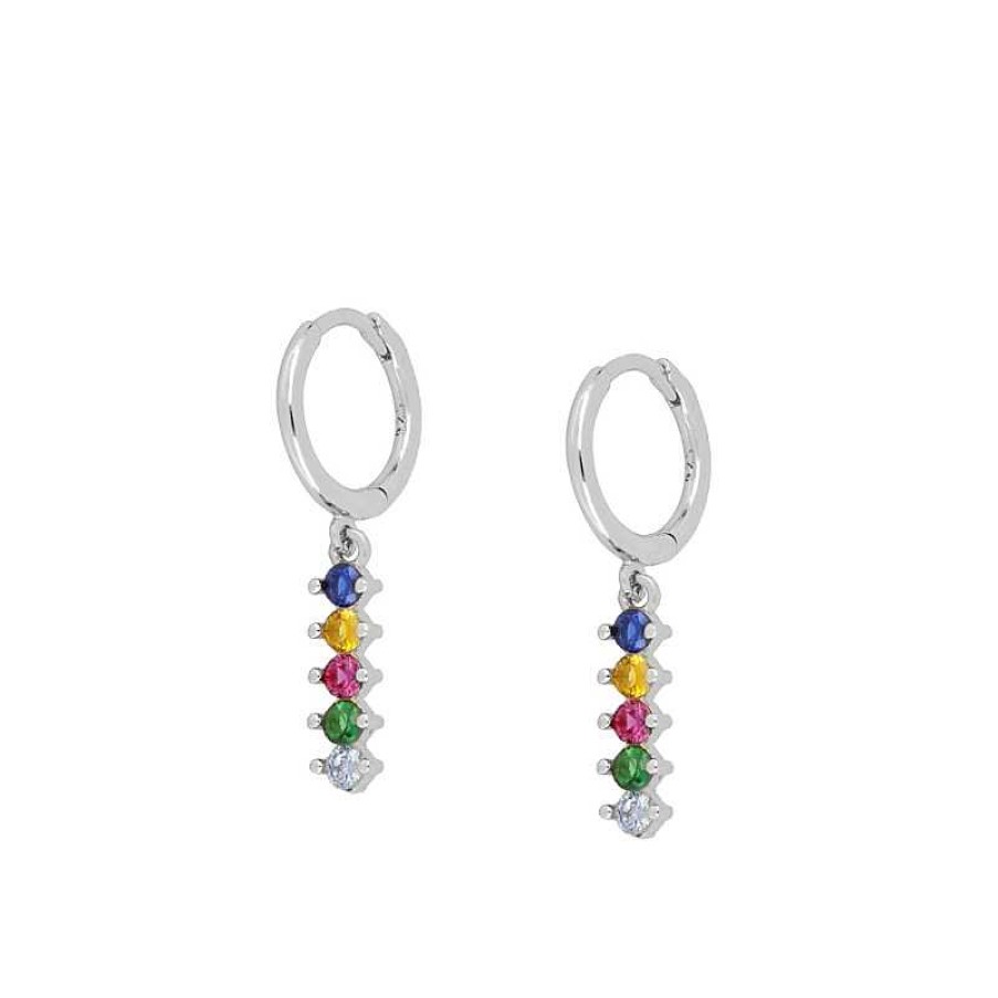 Joyas Plata Joyeria Luis Luna | Aros Chipre Multicolor Plata