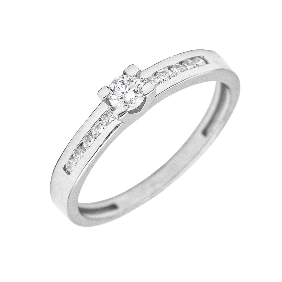 Boda Joyeria Luis Luna | Anillo Dunya Diamantes 0,30Ct E-Vs1 Oro Blanco 18K