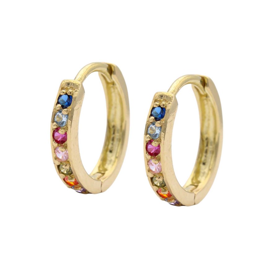 Joyas Oro 18K Joyeria Luis Luna | Aros Aria 13Mm Oro 18K