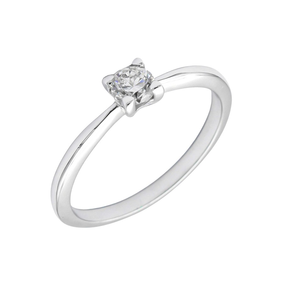 Boda Joyeria Luis Luna | Solitario Soleste Diamante G-Vs Oro Blanco 18K