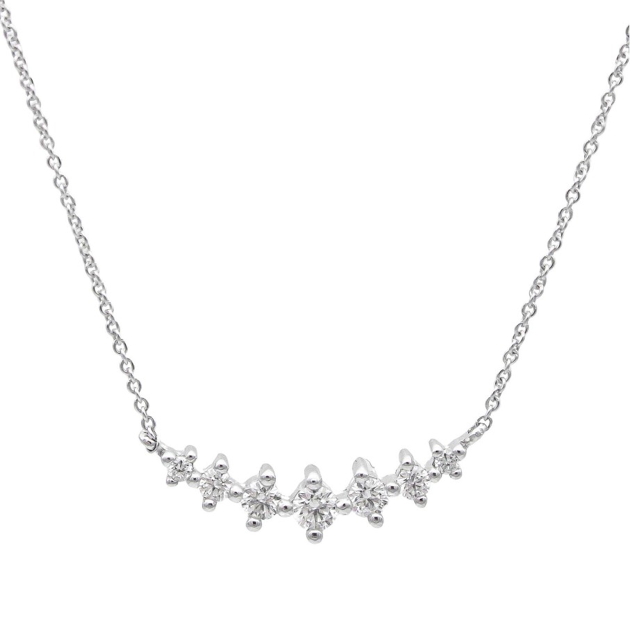 Diamantes Joyeria Luis Luna | Collar Beatrice Diamantes 0,20Ct G-Vs Oro Blanco 18K