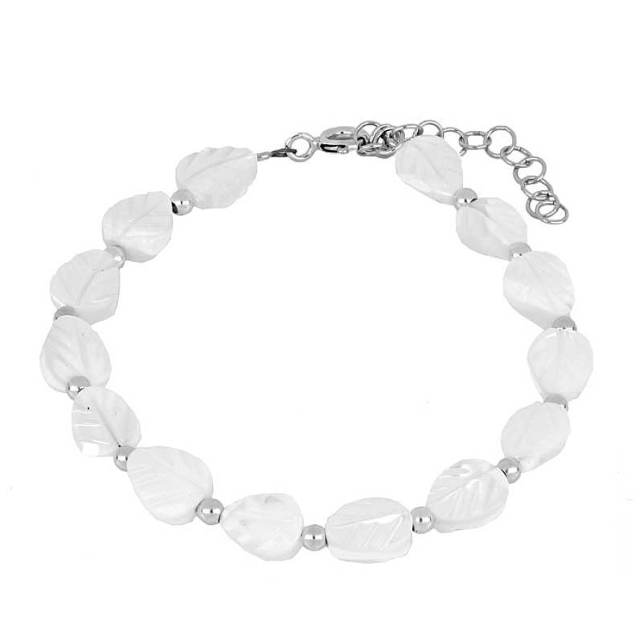 Joyas Plata Joyeria Luis Luna | Pulsera Hoja N Car Plata