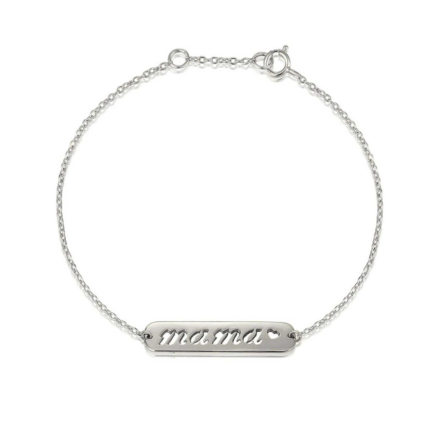 Joyas Plata Joyeria Luis Luna | Pulsera Mam Chapa Plata