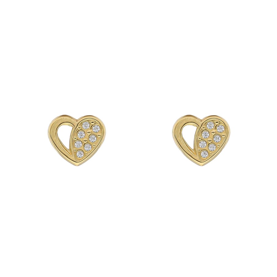 Joyas Oro 18K Joyeria Luis Luna | Pendientes Cuore Oro 18K