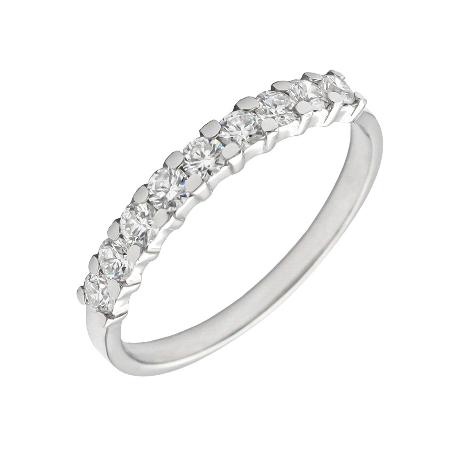 Boda Joyeria Luis Luna | Media Alianza Freya Diamantes 0,40Ct Df-Vs1 Oro Blanco 18K